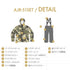 【10月上旬発送予定】 ASHGREEM アッシュグリーム キッズ スノーウェア上下セット AJR-51SET